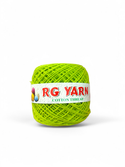 3 Ply Cotton Yarn Shade - Light Pista (Weight - 100g)