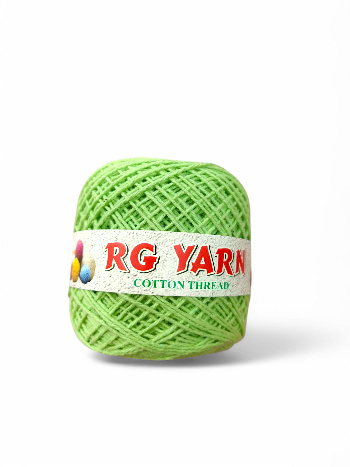 3 Ply Cotton Yarn Shade - Lime (Weight - 100g)