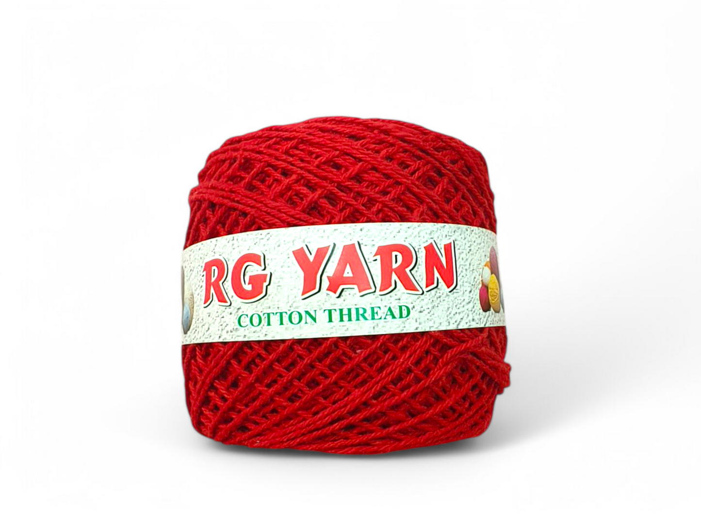 3 Ply Cotton Yarn Shade - Red (Weight - 100g)