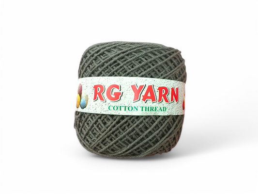 3 Ply Cotton Yarn Shade - Dark Grey (Weight - 100g)