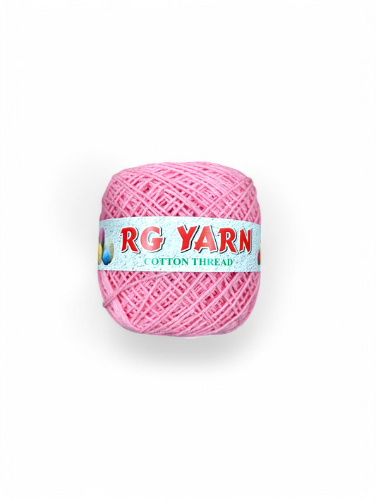 3 Ply Cotton Yarn Shade - BabyPink (Weight - 100g)